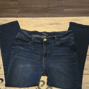 Time and Tru Dark Blue Straight Leg Jeans